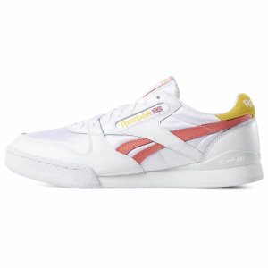 Reebok Phase 1 Pro Turnschuhe Herren - Weiß/Gelb/Rosa - DE 051-PML